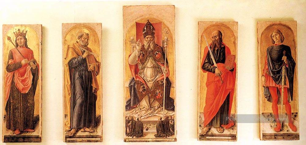 St Ambrose Polyptyque Bartolomeo Vivarini Peintures à l'huile